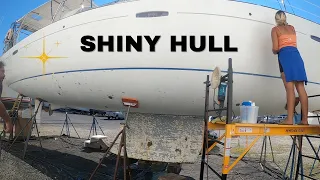 DIY or PAY a PROFESSIONAL?…Polish & Wax a 43′ SAILBOAT – Ep. 158