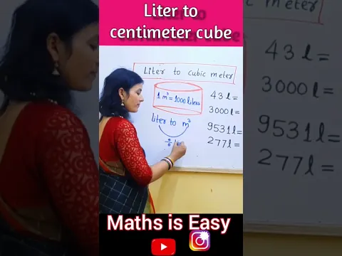 Download MP3 How to convert volume liter to cubic meter | Liter to cubic metre #shorts #short #trend #fun #cbse