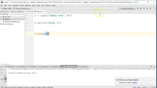 The Basics - Python 3 Writing to Files