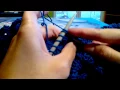 Sl2-k2tog-p2sso knitting stitch
