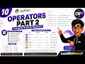 10 Python Operators Explained Comparison Logical Bitwise Membership Identity Operators