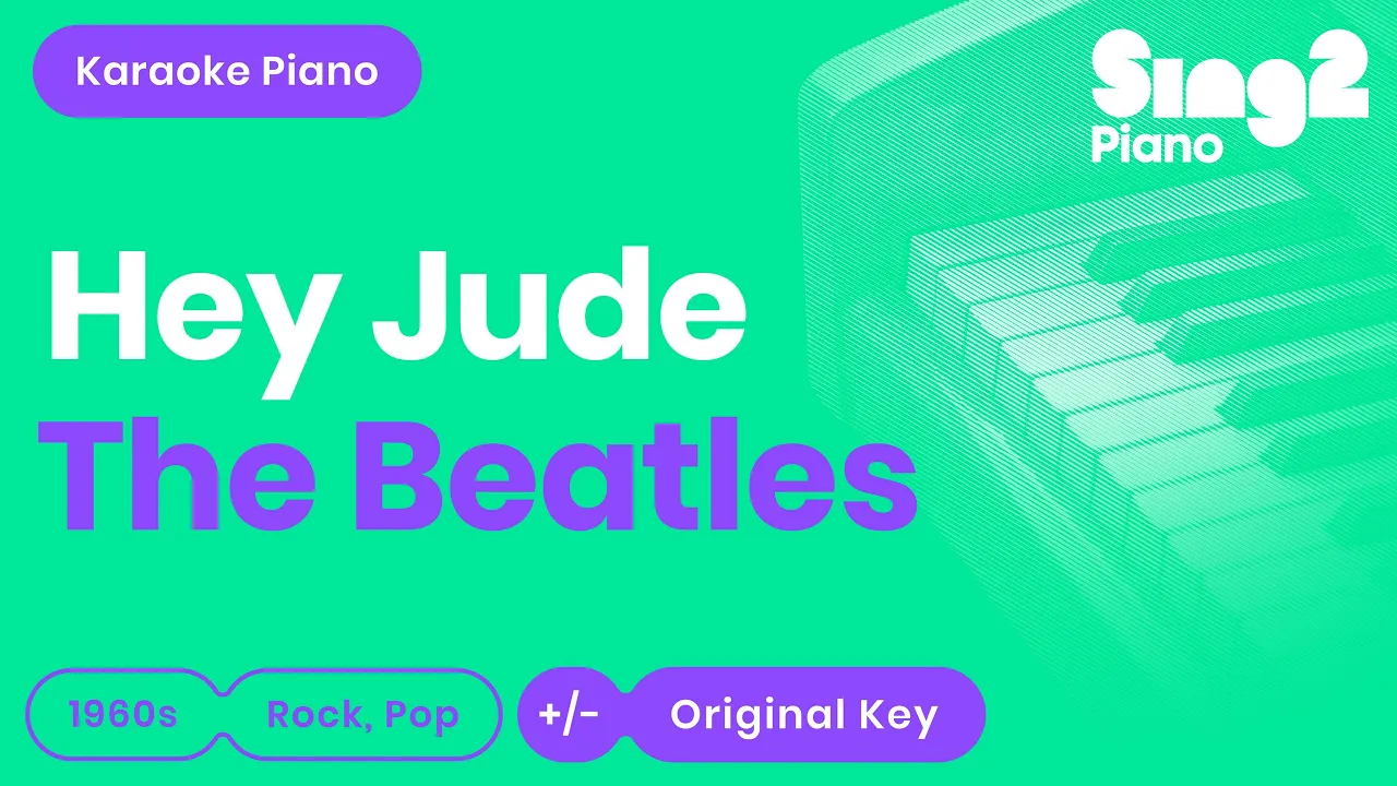 The Beatles - Hey Jude (Piano Karaoke) The Beatles - Hey Jude (Piano Karaoke)