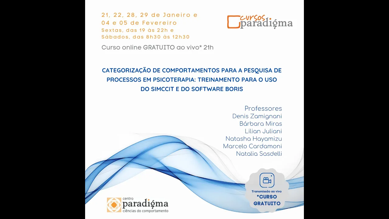 Aula 4 - Escala Paradigma de Reflexão e Insight e Estudos que utilizaram o SiMCCIT
