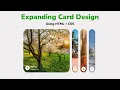 CSS Expanding Card Design Using HTML CSS CSS Tutorial