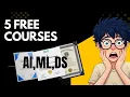 Top 5 FREE AI ML Data Science Courses with Certificates Harvard Microsoft IBM More