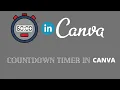 How to make a countdown timer in CANVA C for Crafty