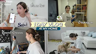 1 Day vlog เก็บบ้านยาวๆ แถมเจอตุ๊กแก 🙉🏡