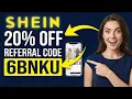 SHEIN Referral Code 6BNKU Get 20 OFF How to Use the Code