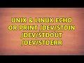 Unix Linux echo or print 3 Solutions