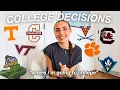 COLLEGE DECISIONS REACTIONS VLOG announcing where i m going to college
