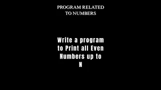 Print Even Numbers up to N in Java Java Beginner Tutorial