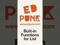Day 54 Python Built-in Functions that can be used for a List Light Mode