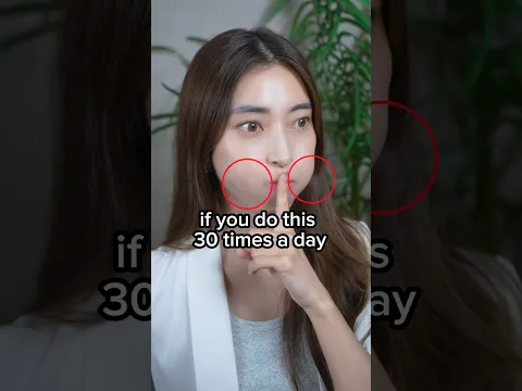 1 Simple Exercise to Reduce Smile Lines, Marionette Lines #shorts #faceyoga #antiaging