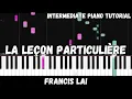 Download Lagu Francis Lai - La Leçon Particulière (Intermediate Piano Tutorial)
