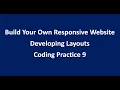Coding Practice 9 Developing Layouts HTML CSS NxtWave CCBP