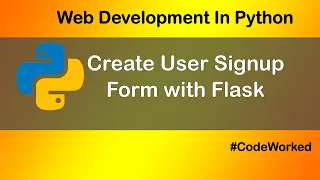 User Signup Form Form Handling in Python Flask MySQL