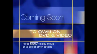 Coming Soon To Own On DVD And Video 2003 2005 DVD Quality Press MENU Variant 
