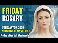 Lagu Vrijdagse Rozenkrans 🖤 Droevige Mysteriën van de Rozenkrans 🖤 20 februari 2026 VIRTUELE ROZENKRANS