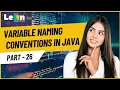 Part 26 - Variable Naming Conventions In Java JAVA