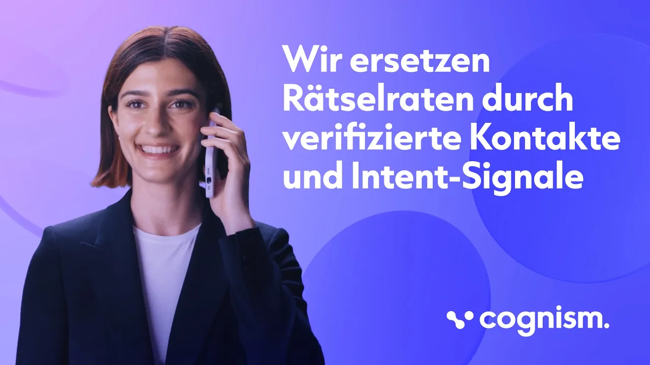Cognism — Cognism — Fluent in data. (YouTube video ad)