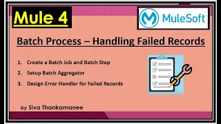 MuleSoft Mule-4 Batch Processing - How to Process the Failed Records