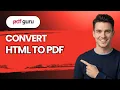 How to Convert HTML to PDF 2026 Full Guide