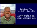 LIVE Funeral for Ralph Joseph Falvo Wed February 12 2025 at 1pm MT