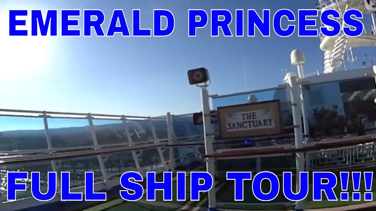EMERALD PRINCESS CRUISE [Episode 4]  FULL SHIP TOUR / GYM, SPA, SANCTUARY