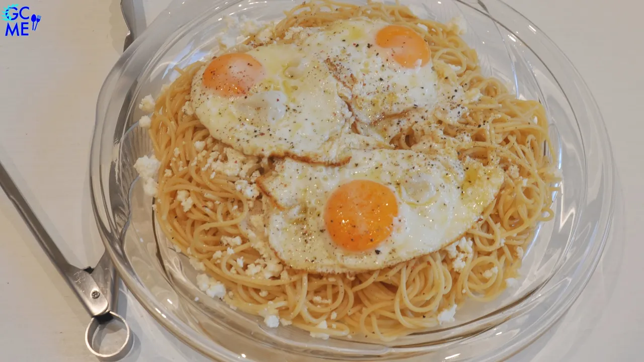 Greek Sizzling Tsouhti Pasta w/charred butter & Eggs -      & 