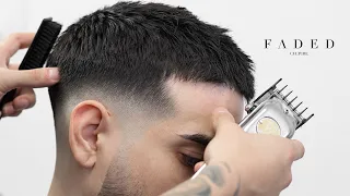 HOW TO DO A PERFECT FADE WITH TEXTURE FADED CULTURE BARBER TUTORIAL