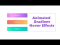 Pure CSS 3 Button with Animated Gradient Hover Effects