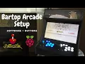 RETROPIE BARTOP ARACADE COMPLETE SOFTWARE AND BUTTONS SETUP TUTORIAL