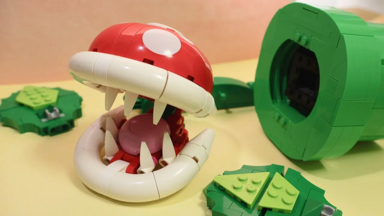 LEGO Super Mario stop motion anime !「LEGO Piranha Plant 」レゴマリオコマ撮り「レゴパックンフラワー 」