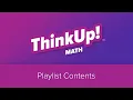 ThinkUp Math North Carolina Playlist Contents