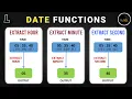 Date Functions in SQL Extract Hour Minute Second SQL Series