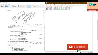 Stress calculations in Thin cylinders using python scripting