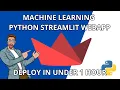 Create a Machine Learning Web App from Scratch - Python Streamlit Step-by-Step Tutorial