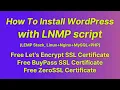 How To Install WordPress with LNMP script LEMP Stack Linux Nginx MySQL PHP