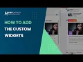 How to add Custom Widgets in Newscrunch WordPress Theme