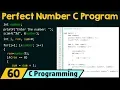 Special Programs in C Check If The Number Is Perfect Number