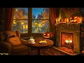 Lagu vintage fall ambience 1940s rainy night 🍁 oldies playing in another room for unwind, sleep, rest