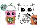 How to Draw a Starbucks Frappuccino Cute Cartoon Drink