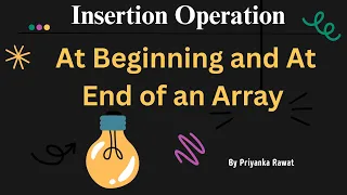Insertion in Array in C Insert Element at Beginning End Data Structures