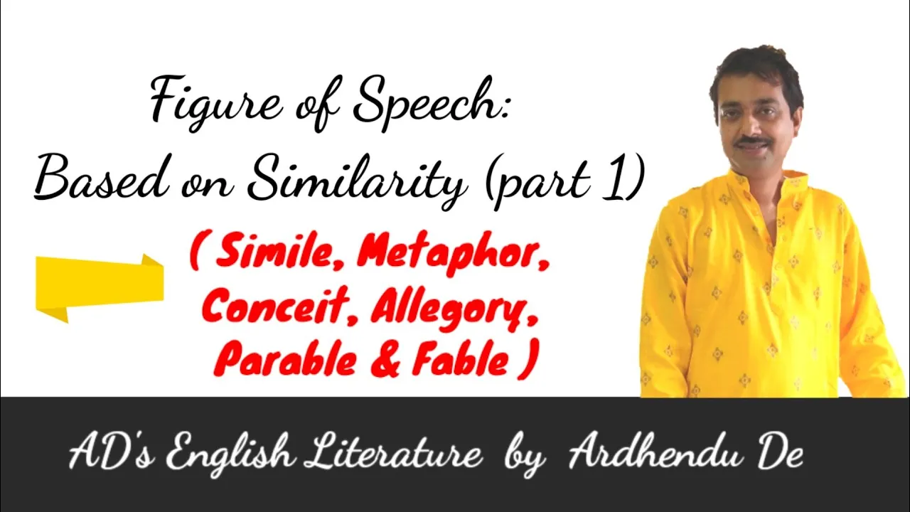 Understanding Figure of Speech: Based on Similarity (part 1)#ADsEnglishLiterature#FigureofSpeech