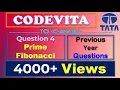TCS CodeVita Problem 4 Prime Fibonacci TCS CodeVita Previous Year Questions Python