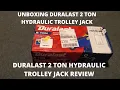 UNBOXING DURALAST 2 TON HYDRAULIC TROLLEY JACK DURALAST 2 TON HYDRAULIC TROLLEY JACK REVIEW