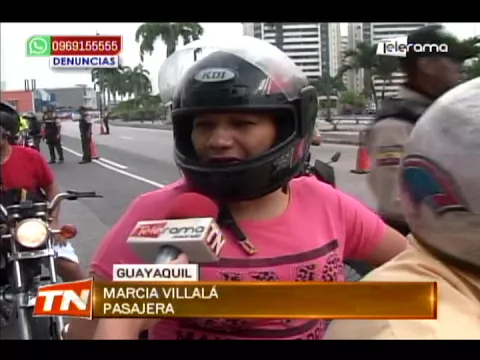 Policía ejecutó control en buses, motocicletas y vehículos