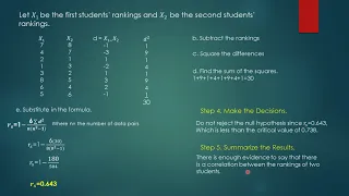 chapter 13-6 Spearman Correlation Coefficient and the Runs Test