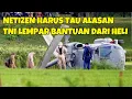 MENGAPA HELIKOPTER TNI MELEMPAR LEMPAR BANTUAN  BANJIR LONGSOR SUMATERA DARI UDARA