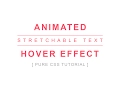 Stretchable Button Hover Effect - Css hover effects tutorial
